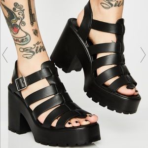 MOTTO PLATFORM SANDALS